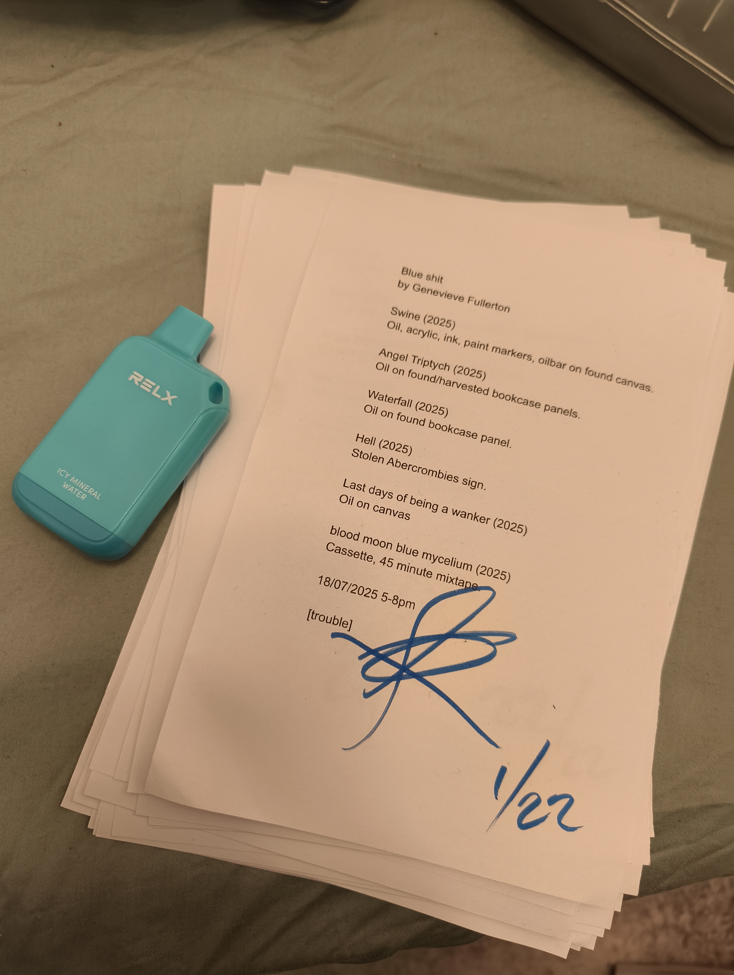 room sheet